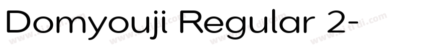 Domyouji Regular 2字体转换